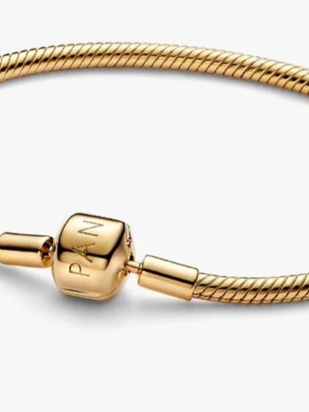 Pandora Gold-Tone Snake Chain Bracelet